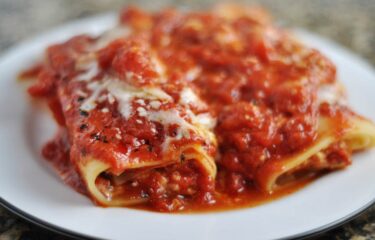 Manicotti from Borgatti’s Ravioli and Egg Noodles