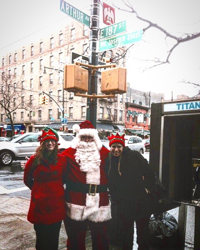 Santa Visits Bronx Little Italy