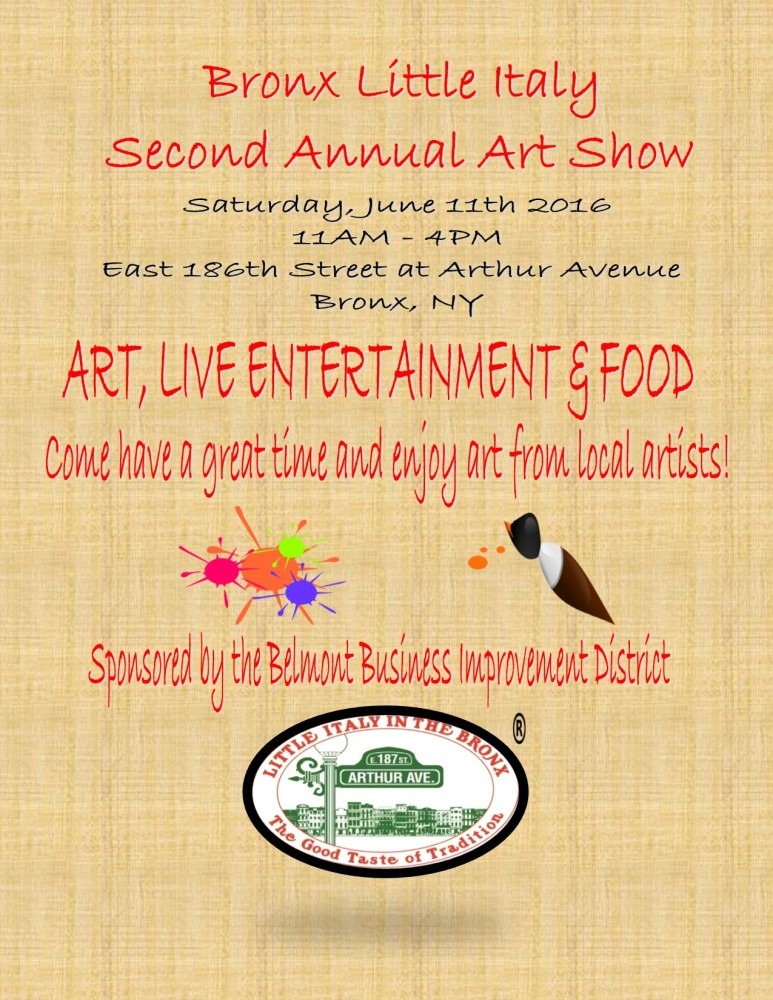 Bronx Little Italy’s Second Annual Art Show