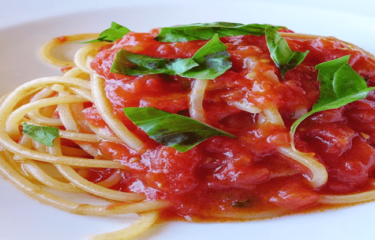 Filetti Di Pomodoro (Tomato and Onion Sauce) from Mario’s Restaurant