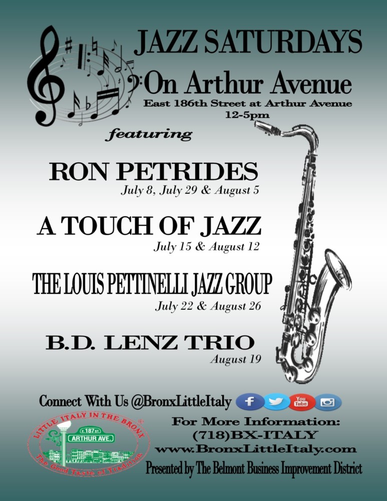 Jazz Saturdays on Arthur Avenue