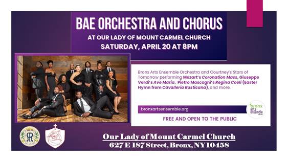 Bronx Arts Ensemble Orchestra and Courtney’s Stars of Tomorrow