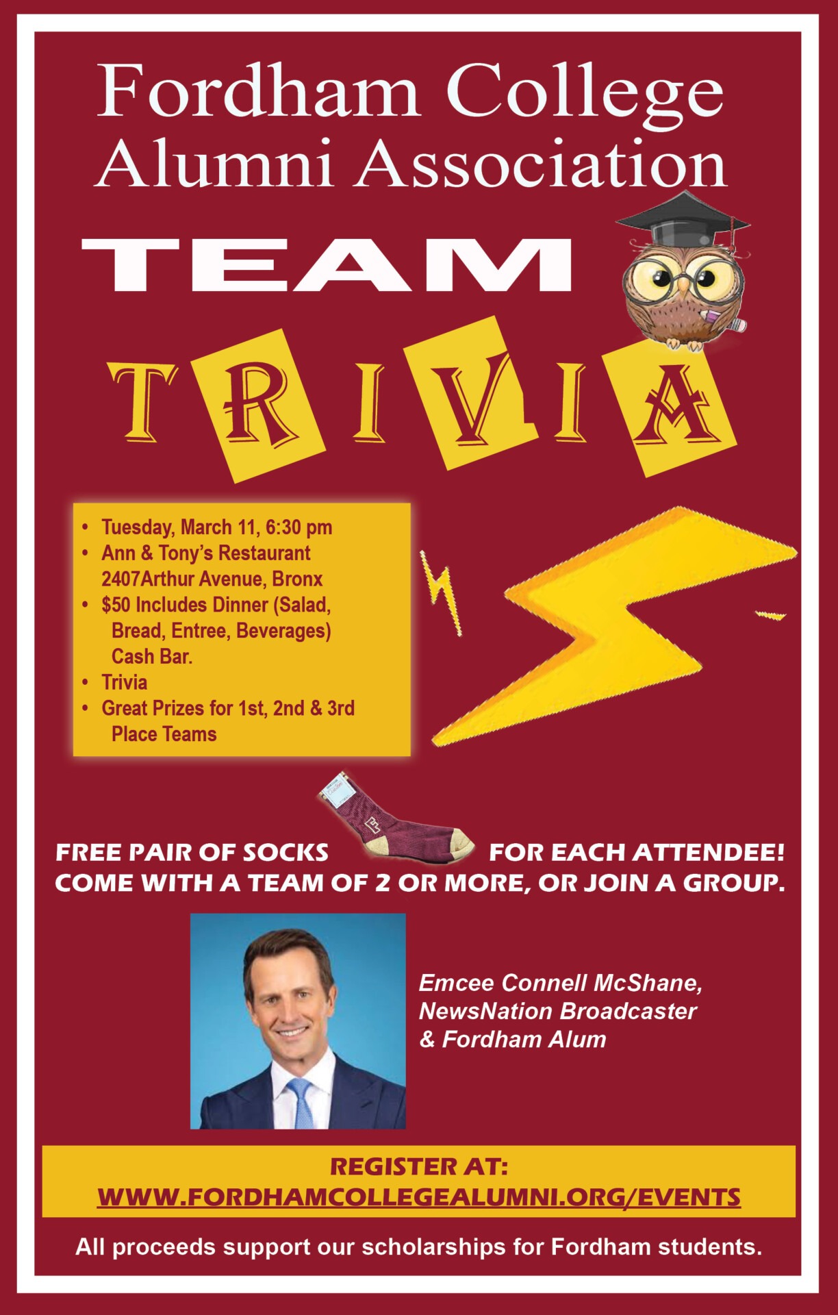 Fordham College Alumni Association Team Trivia Night