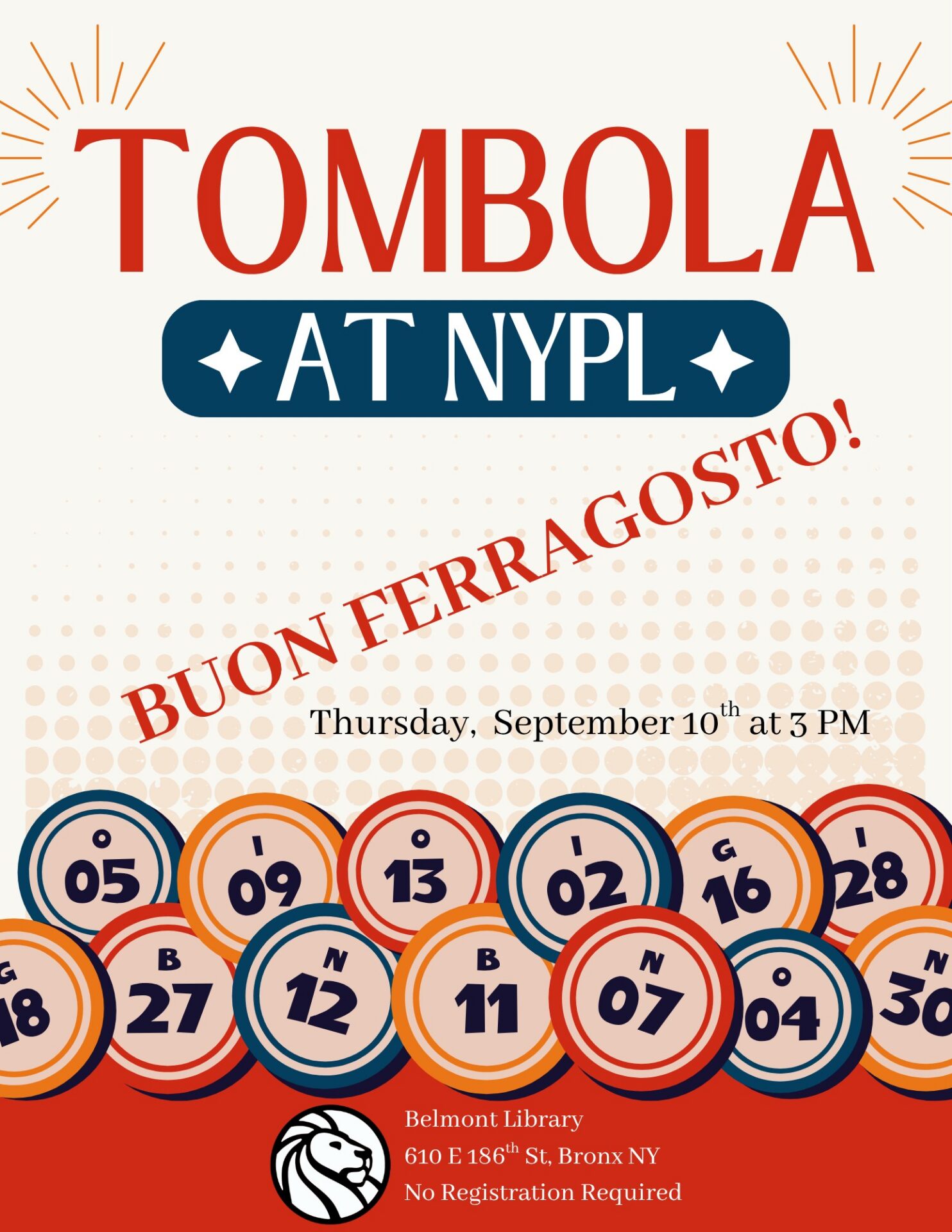 Tombola At NYPL