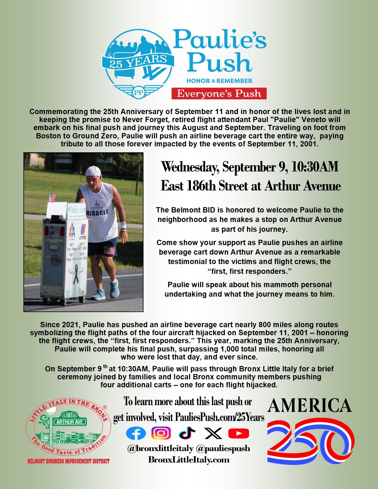 Paulie’s Push on Arthur Avenue